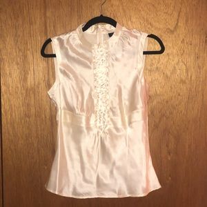The Limited Silk White blouse with zipper size sm